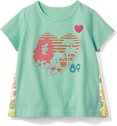 Amazon ベルメゾン ディズニー Tシャツ ガールズ 半袖 名札ココ 切替え Tシャツ カットソー Tシャツ カットソー 通販