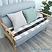 Levinis Buffalo Check Rug 3' x 5' - Retro Farmhouse Lattice Area Rugs - Black and White Checkered Plaid Rug for Front Porch/Kitchen/Bedroom, 35.4
