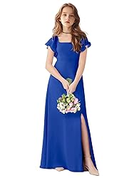 TAISHAN Junior Bridesmaid Dress for Wedding Ruffle