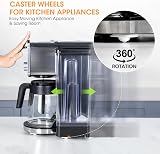 AIEVE 8 Pack Self-Adhesive Mini Caster Wheels 360° Swivel for Small Kitchen view 2