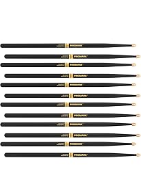 6 PACK Promark Rebound 7A ActiveGrip Hickory