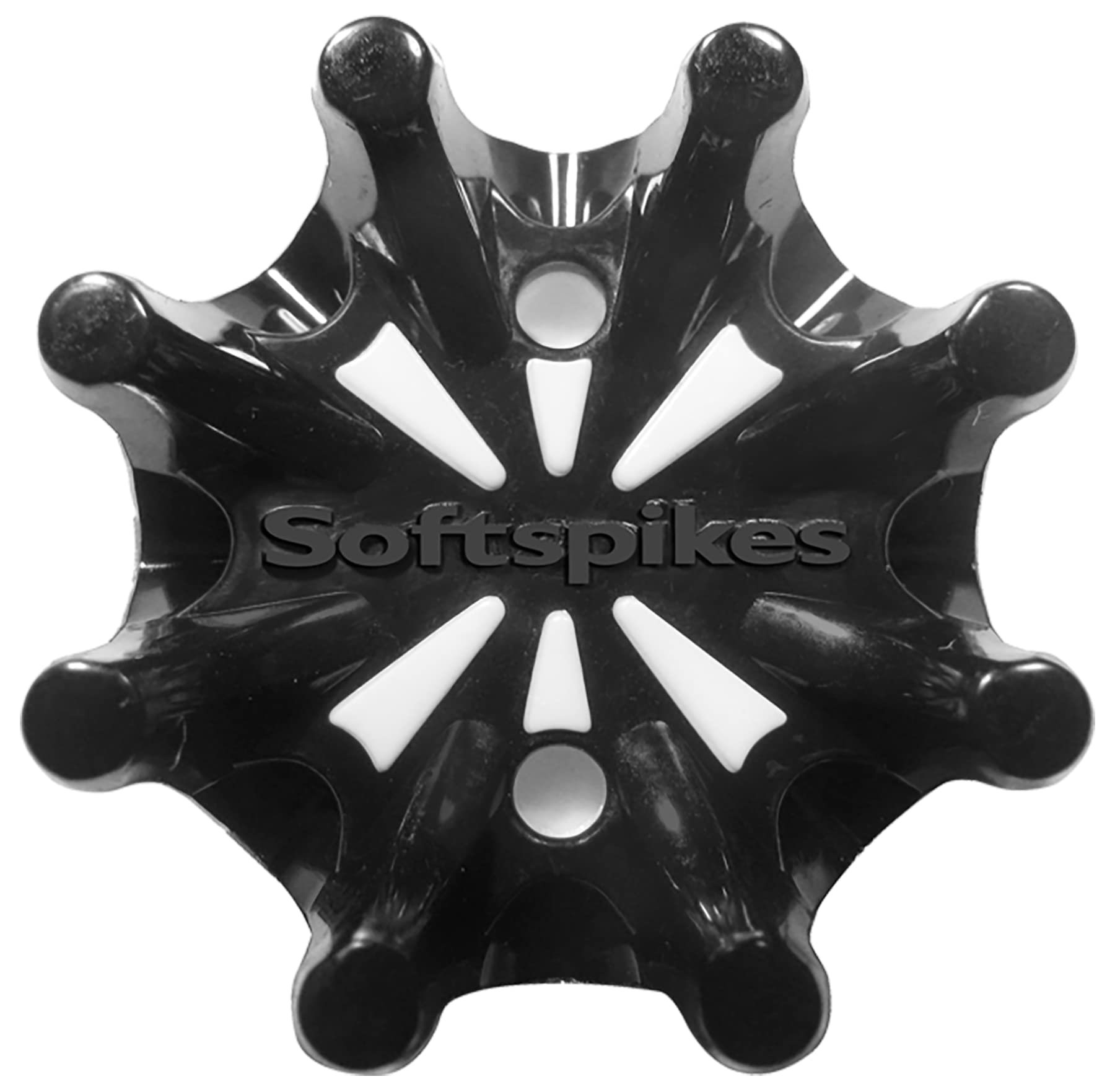 SOFTSPIKES Golf Spikes Pulsar Fast Twist 3.0 Black Golf Spikes, White/ Black, Packaging May Vary — image 1