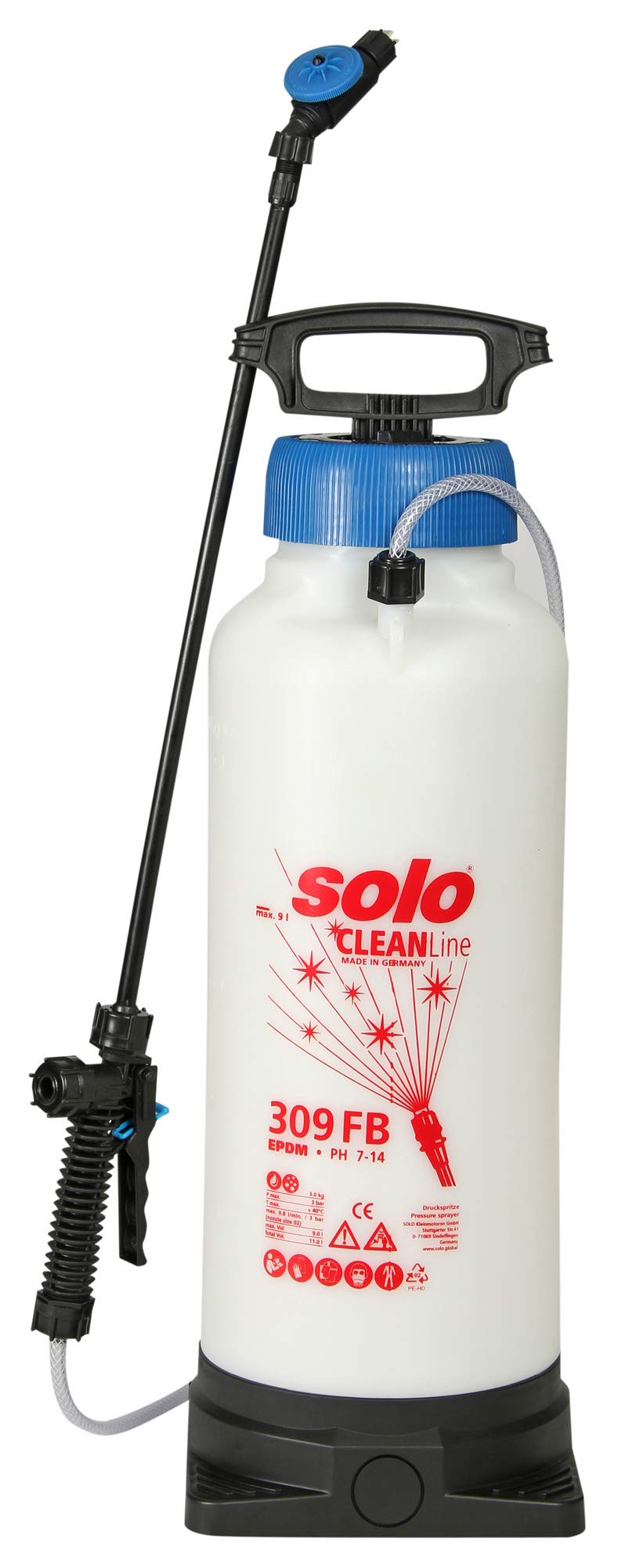 SOLO 30932 CleanLine alkaline-resistant foam sprayer with EPDM seals