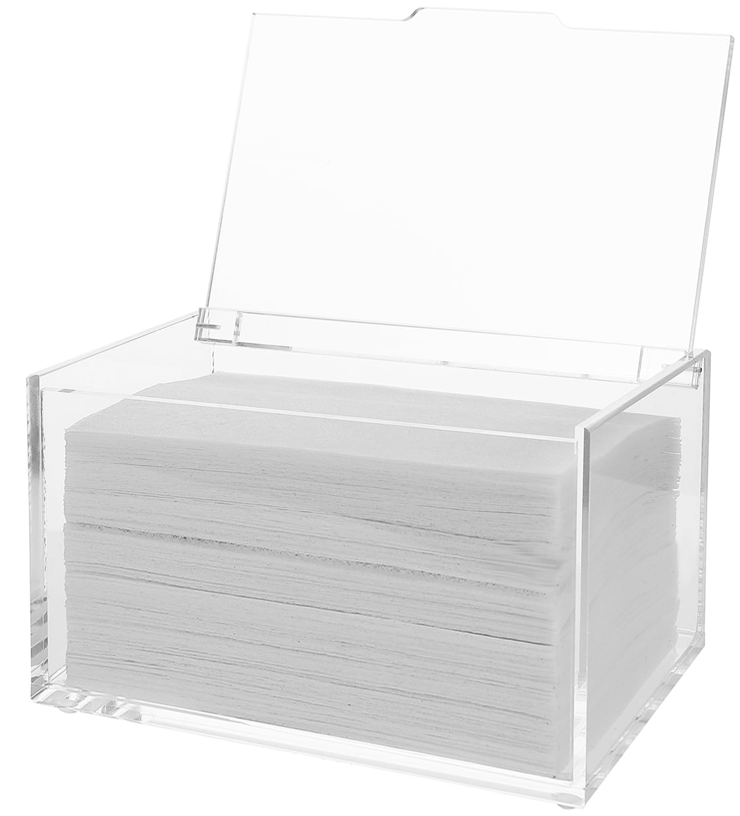 Photo 1 of ***MINOR DAMAGE*** rejomiik Thick Acrylic Dryer Sheet Holder Clear Container for Laundry Room Organize and Storage, Dispenser for Dryer Sheets, Fabric Softener, Large