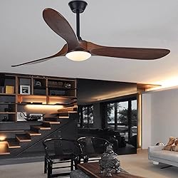 Farmhouse Rustic Ceiling Fans with Lights, 60 inch