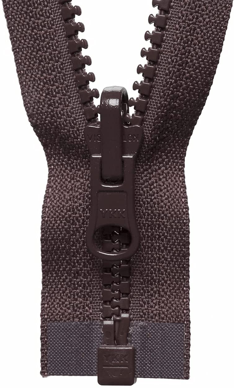 YKK Reversible Zip, No. 570 Brown, 66 cm Length
