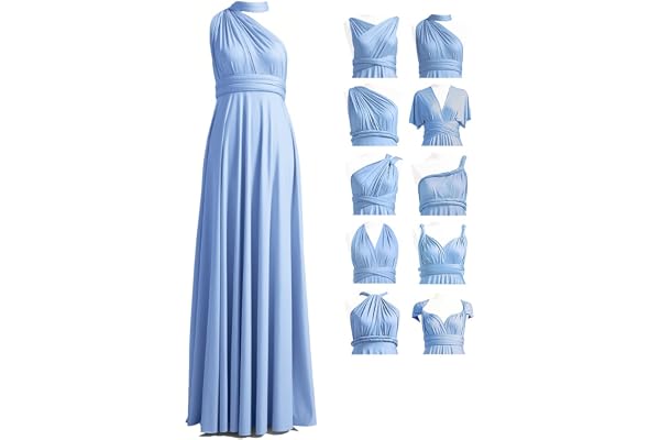 72styles Infinity Dress with Bandeau, Convertible Bridesmaid Dress, Long, Plus Size, Multi-Way Dress, Twist Wrap Dress