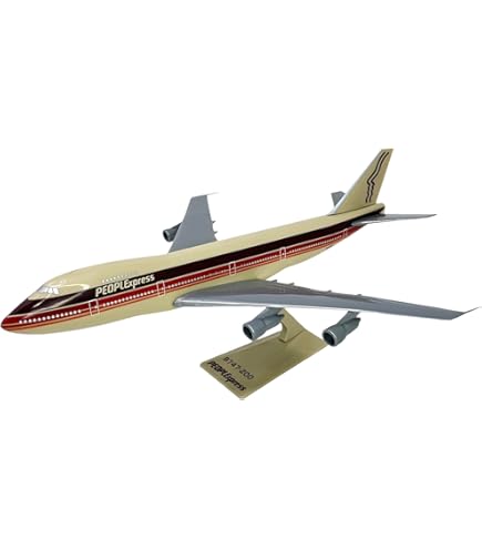 Amazon.com: Herpa Snap-fit Airplane Model Boeing 747-100 Braniff