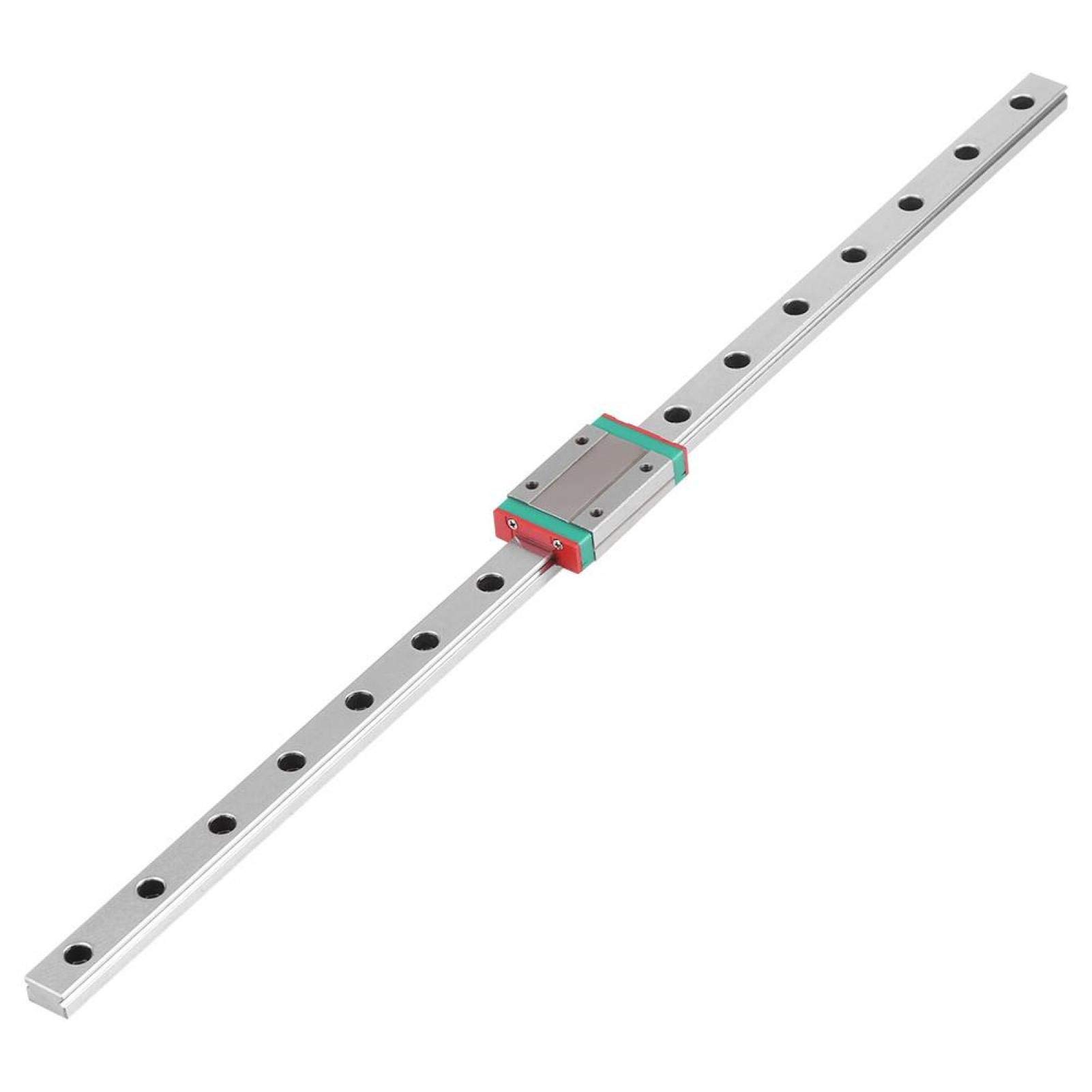 Yosoo Health Gear Linear Rail 400mm, Mini Linear Rail Guide, Miniature Bearing Steel Linear Guide Rail Guide for DIY 3D Printer and CNC Machine(400mm)