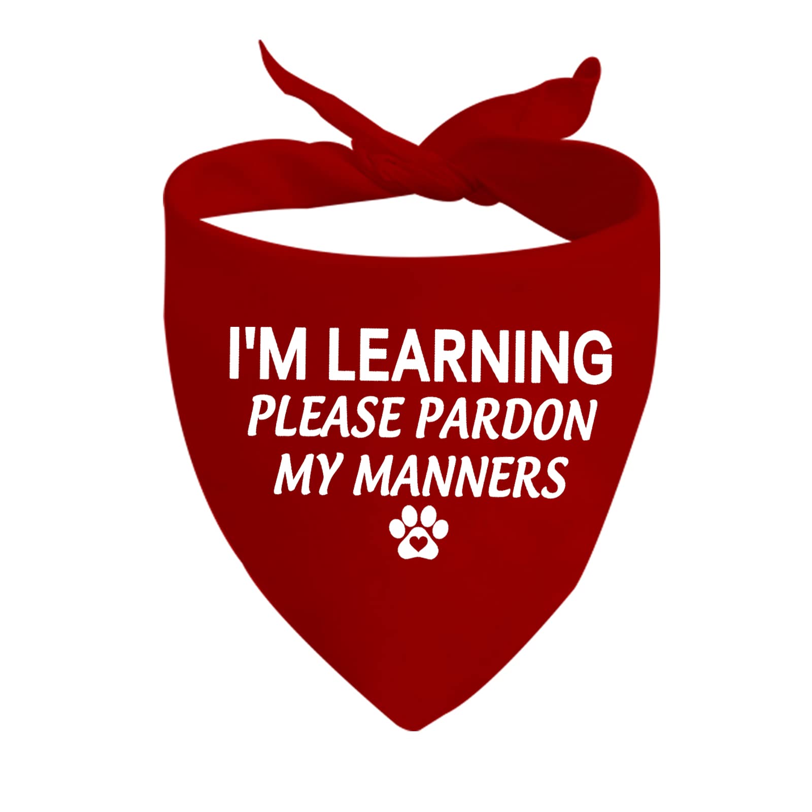 1 Piece Resue Dog Trying My Best/Pardon My Manners Dog Bandana Give Space Rescue Dog Bandana (Pardon My Manners Do)