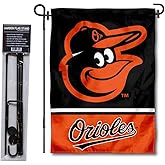 Baltimore Orioles Garden Flag with Stand Holder