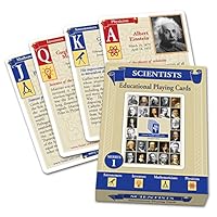 VedaCard Scientists Series 1 - Fun Card Games - Educational Deck of Playing Cards - Gifts for Little Scientist - Fun Game for Kids Learning History - Science Novelty Perfect for Stocking Stuffers