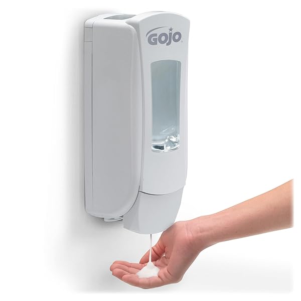 GOJO CLEAR & MILD FOAM HANDWASH, FRAGRANCE FREE, ECOLOGO CERTIFIED, 1250 ML FOAM SOAP REFILL ADX-12 PUSH-STYLE DISPENSER (PACK OF 3) – 8811-03