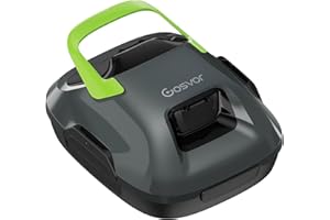 Gosvor Cordless Robotic Pool Cleaner, Lasts 90 Min, Automatic Vacuum for Above-Ground Pools up to 860 Sq.ft, Portable, Self-Parking