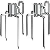 onlyfire 6002 Rotisserie Meat Forks for Grills, 1 Pair | For Any Gas/Charcoal Grills, Fits 1/2-Inch &amp; 3/8-Inch Hexagon, 3/8-Inch &amp; 5/16-Inch Square Spit Rods