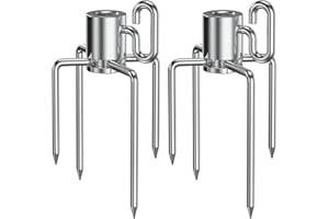 Onlyfire 6002 Rotisserie Meat Forks(1-Pair) for Grills-Fits 1/2-Inch hexagon & 3/8-Inch and 5/16-Inch square Spit Rods
