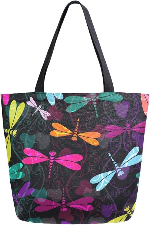 colorful canvas tote bags