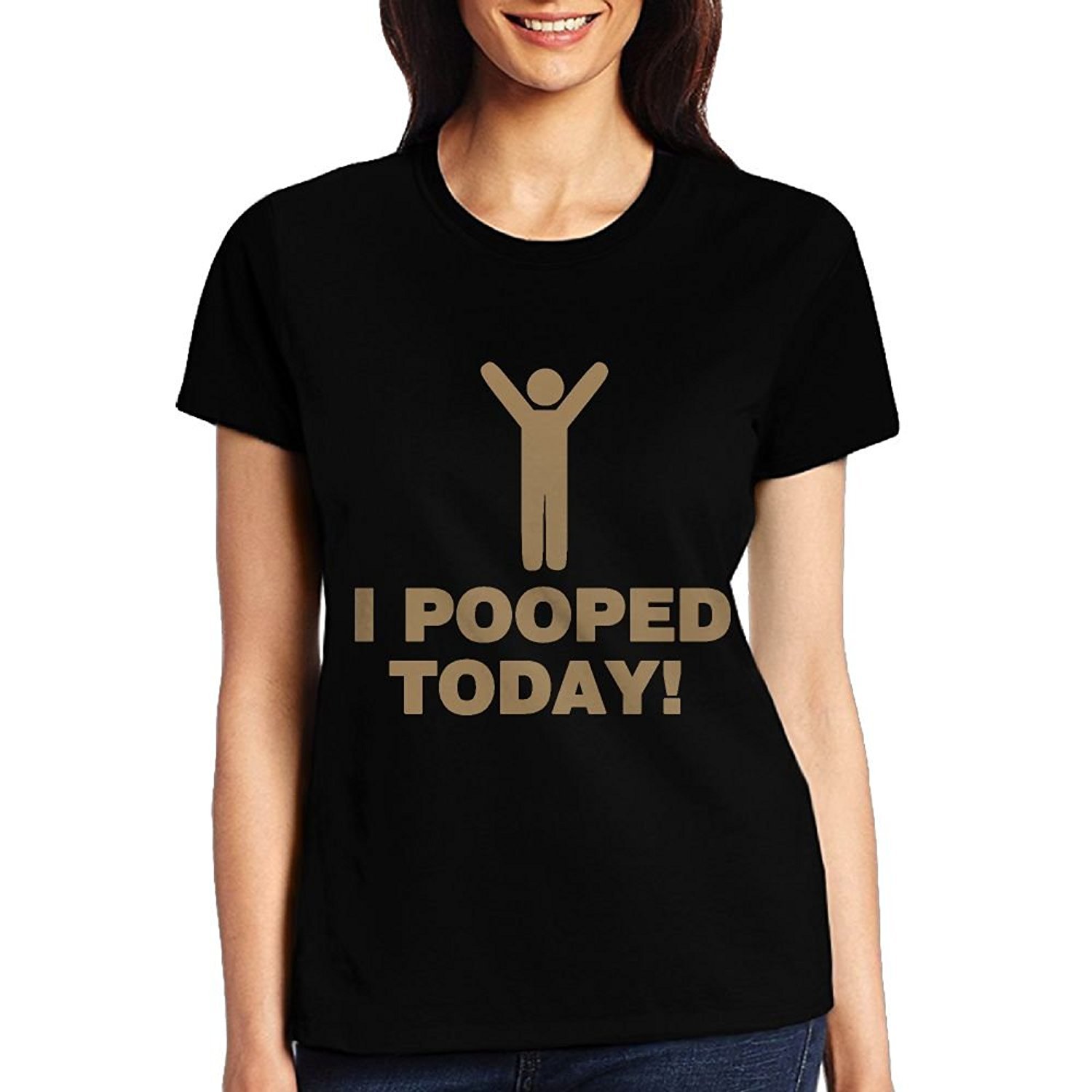 Vallowa I Pooped Today Funny Short Sleeve Casual Style T Shirt