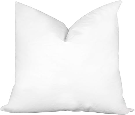 Pillow Insert 18 X 18 Synthetic Down Filled 100 Cotton Cover