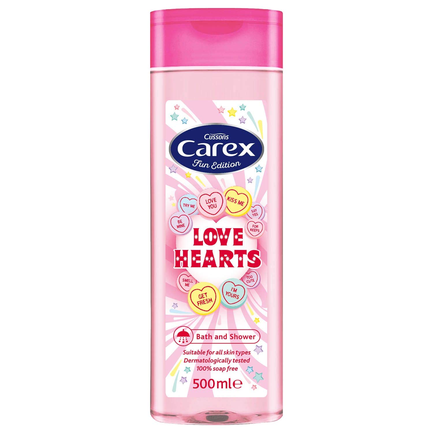 CAREX SHOWER & BATH - LOVE HEARTS