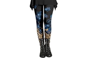 AIHIHE Women's Boho Printed Leggings Soft Stretchy Skinny Comfy Tights High Waisted Workout Athletic Fitness Yoga Pants