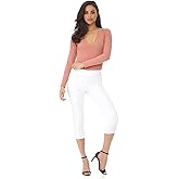 Rekucci Women's Ease into Comfort Slimming Seamed Capri w/Zipper Detail
