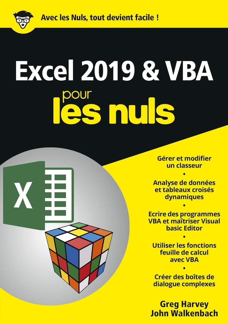 Excel 2019 Vba Megapoche Pour Les Nuls French Edition Harvey Greg Walkenbach John Escartin Philip Jolivalt Bernard Cano Jean Pierre 9782412048702 Amazon Com Books