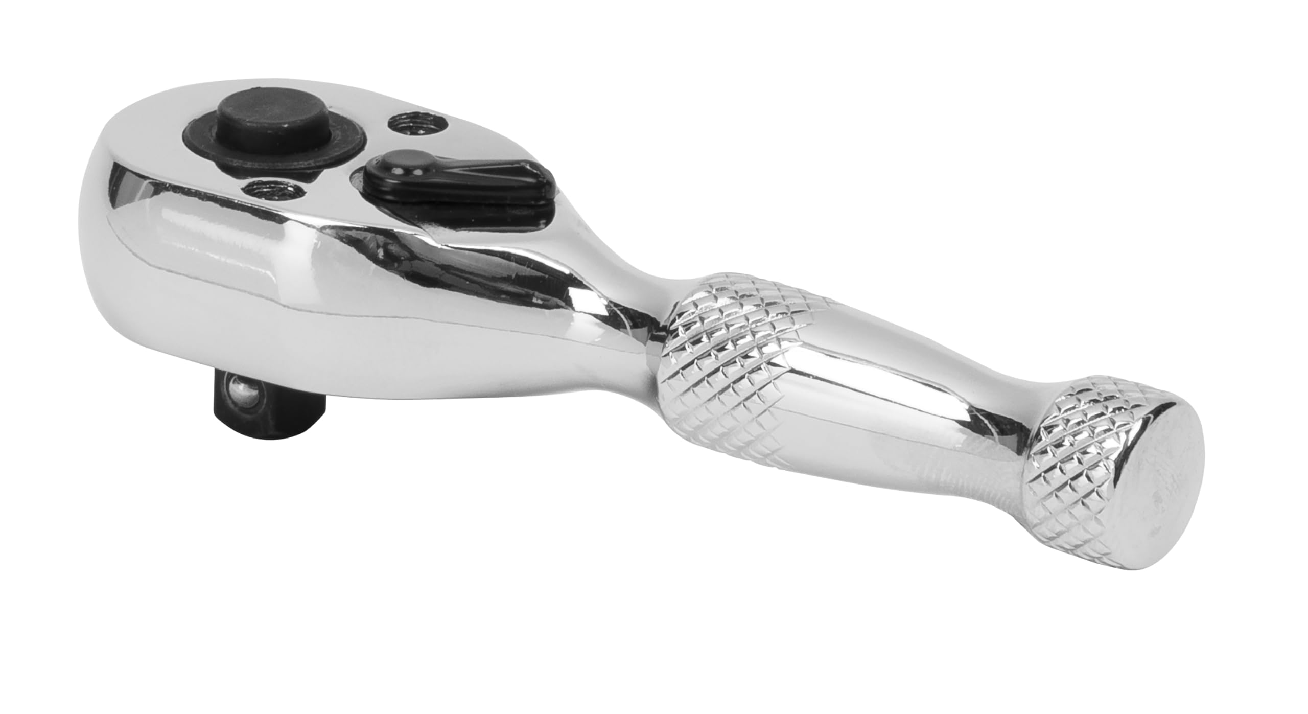 Sealey Ak660S Stubby Ratchet Wrench 1/4Sq Drive Pear-Head Flip Reverse