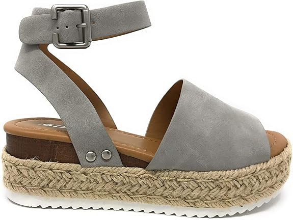 soda womens valett open toe casual ankle strap sandals