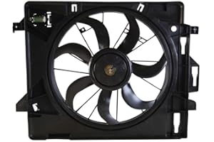 AUTO SHACK AutoShack Radiator Cooling Fan Assembly Replacement for 2008-2020 Dodge Grand Caravan 2008-2016 Chrysler Town & Country 2009-2014 VW Routan 2012-2015 Ram C/V 3.3L 3.6L 3.8L 4.0L V6 FWD FA721030