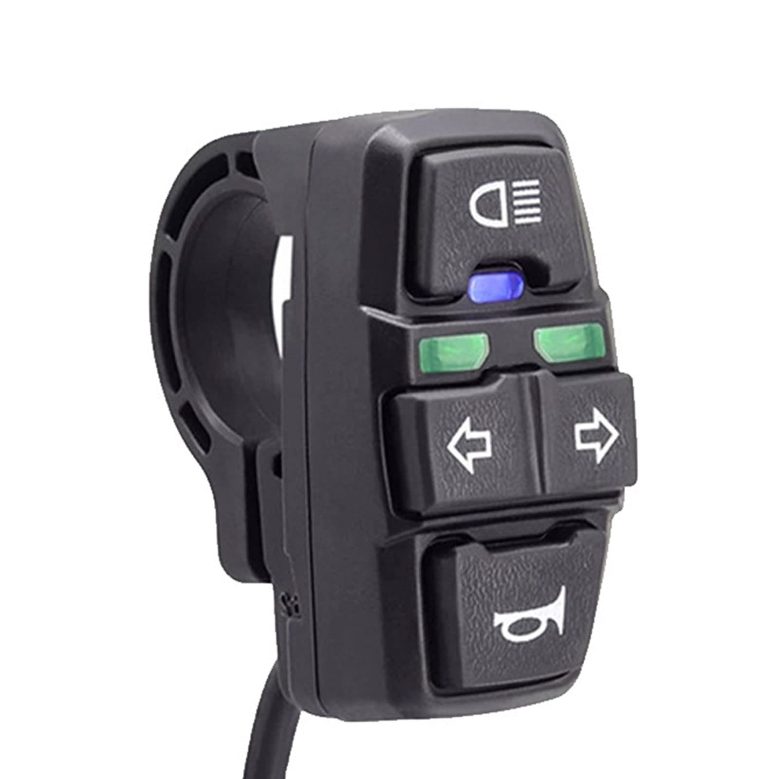 OneGas Motorcycle Head Light Turn Signal Switch, 3 in 1 Motorcycle Headlights Horn Turn ON/Off Control Switches Button Kit for Scooter, Electric Bike, Moutain Bike