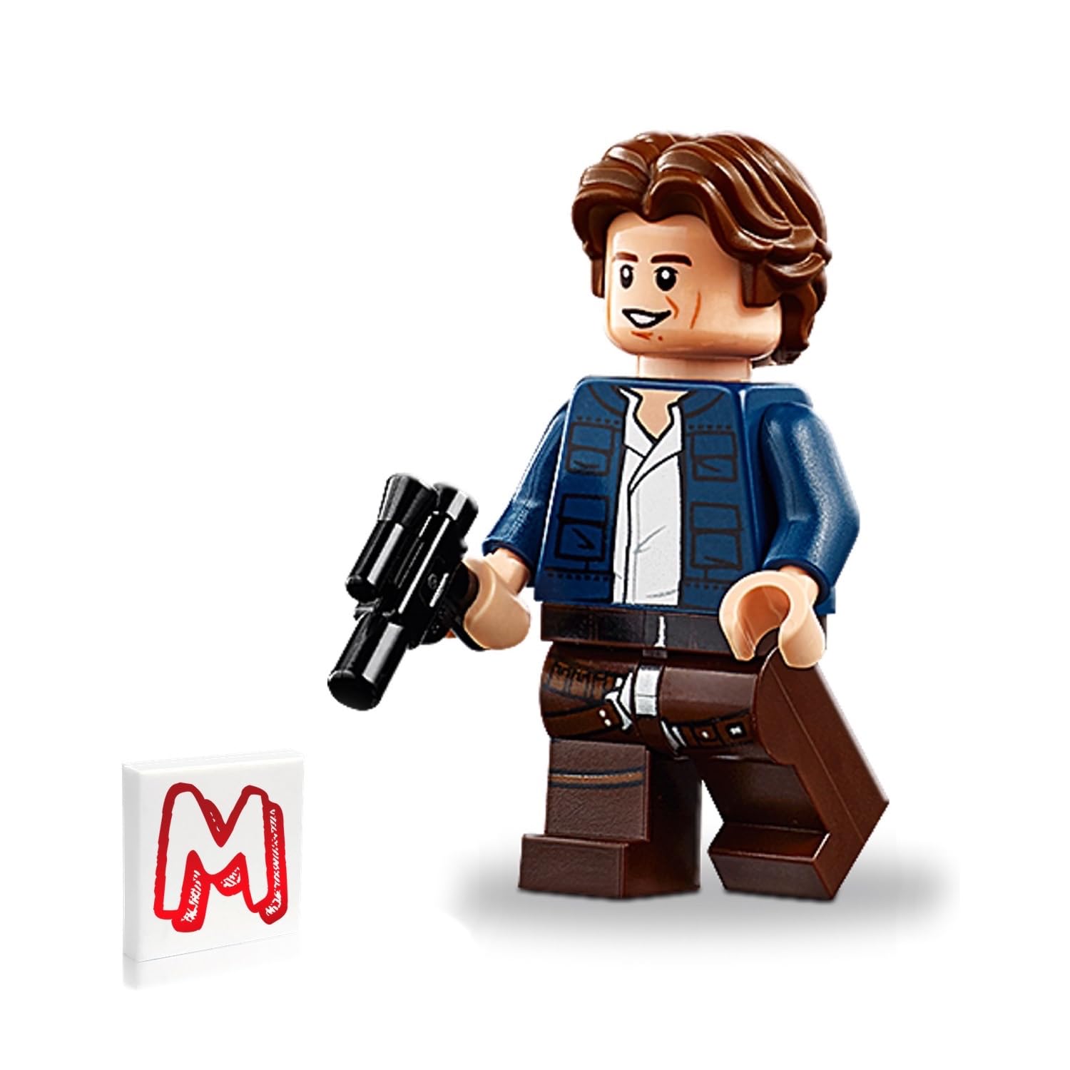 LEGO Star Wars Cloud City Minifigure - Han Solo with Holster Pattern (with Blaster) 75243 — image 1