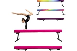 86 York 6ft/8ft Gymnastics Balance Beam, High and Low Floor Beam Gymnastics Equipment for Kids/Adults,Gymnastics Beam for Training,Physical Therapy and Professional Home Training with Legs