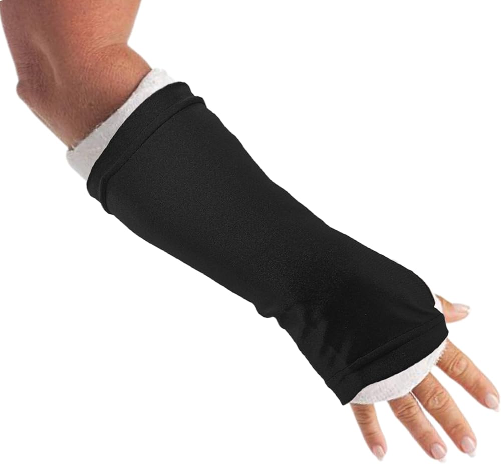 Artlan Arm Cast Sleeve Cover | Black Lycra Medium Cast Protector