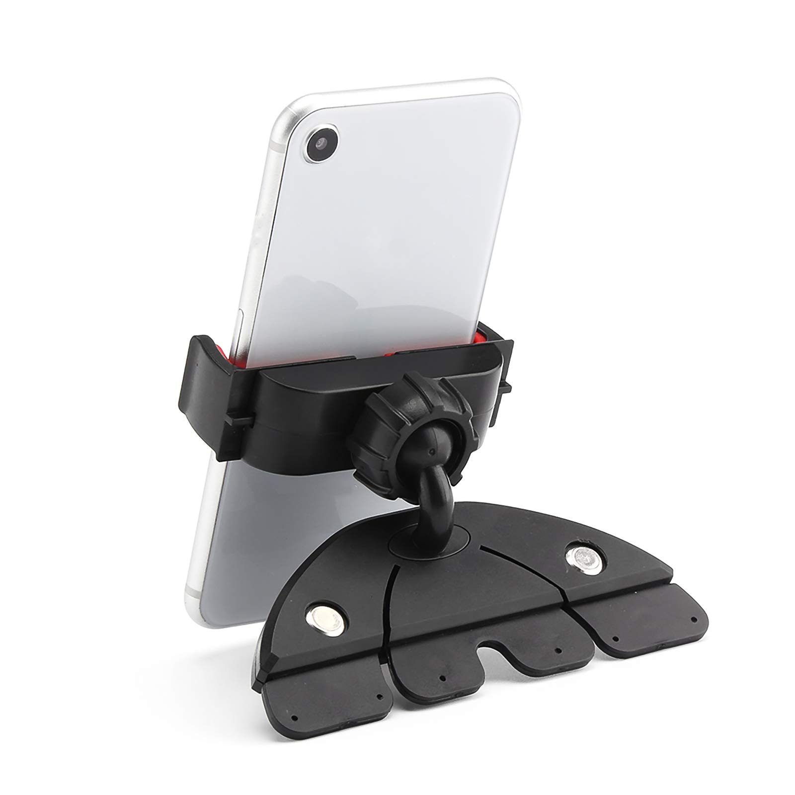 TiooDre Car Phone Holder Vent, Cd Slot Car Phone Mount 360° Rotation Air Vent Car Phone Stand Compatible with Iphone X/8/8 Plus/7/6S Plus/5S/Samsung S8/S7，Htc, Lg for All from 2.1"-3.4" Phones