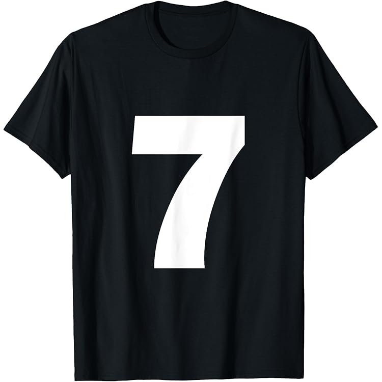 Amazon.com: Number 6 Six Numeral T-shirt : Clothing, Shoes