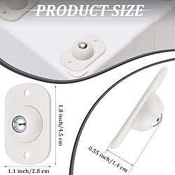 Honoson 16 Pcs Self Adhesive Caster Wheels