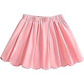 Ecolala Girls Pleated Mini Skirt Toddler Elastic Waist School Uniform Skirts