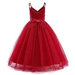 Nileafes Flower Girls Sleeveless Maxi Dress