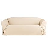 SureFit Duck Cotton Solid Sofa Slipcover