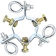Wireless Tv Antenna EZ 43-A 3-Way Antenna Mast Guy Wire Clamp - Fits 0.8 To 1.8 Inch Masts For TV, Radio & Wireless Internet Tv Antenna Mast Pole