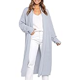 LILLUSORY Long Cardigan Sweaters for Women Fall Trendy Oversized Open Front Winter Coat