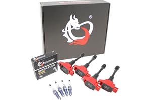 AIP ELECTRONICS DRAGON FIRE PERFORMANCE Ignition Coils IRIDIUM Spark Plugs Compatible With 02-11 Civic 03-07 Honda Accord 02-09 CRV 2003-2011 Element 02-06 Acura RSX 2.0L 2.4L K20 K24 Replaces UF311 Oem Fit Kit-1571