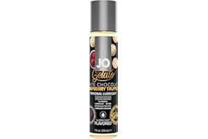 System Jo Gelato White Chocolate Raspberry Truffle Water Based Lube 1 Ounce