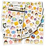 Disney Tsum Tsum Stickers Pack Featuring Tsum Tsum Characters Mickey Mouse, Minnie Mouse, Frozen, Toy Story, Monsters Inc & More