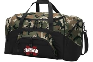 BROAD BAY Large Mississippi State Duffel Bag CAMO Mississippi State University Suitcase Duffle Luggage Gift Idea for Men Man Him!