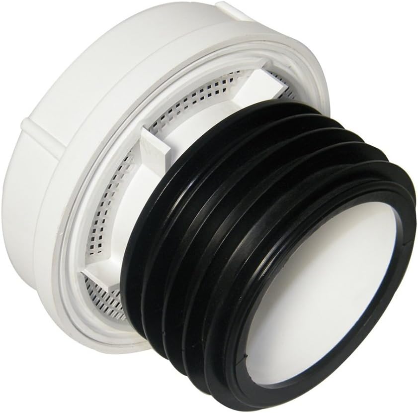 FloPlast AX110W External Air Admittance Valve 110mm - 82mm Push Fit / Solvent - White, 14.79 cm x 14.79 cm x 12.1 cm