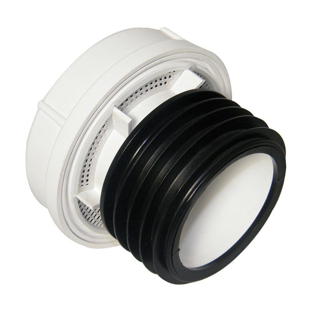 FloPlast AX110W External Air Admittance Valve 110mm - 82mm Push Fit / Solvent - White