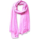guiyal Cotton Blend Vintage Soft Scarf With Fringed Edges