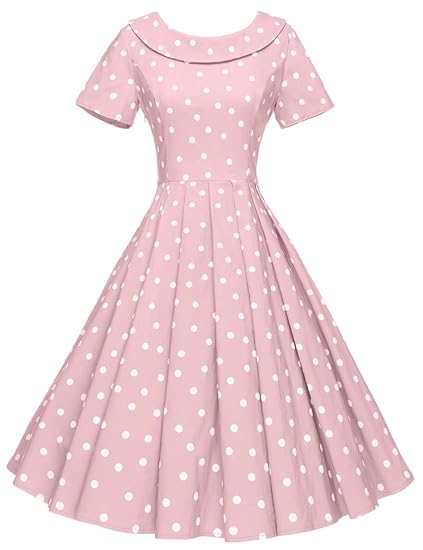 casual polka dot dress